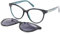 Sonnenbrillen MOSCHINO LOVE MOL051/CS ETJ BLACK TEAL 52/16/140 Damen