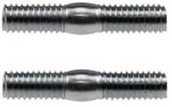 2x Auspuff Krümmer Stehbolzen M6 x 30mm passend für 50ccm und 70ccm Zylinder Roller Scooter Motorroller Set