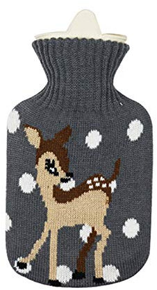 BAYORE Wiederverwendbare Winter Warmwärme Handwärmer PVC Stress Wärmflaschenbeutel Mit Gestricktem Weichem Gemütlichem Bezug Wärmbeutel Für Die Mikrowelle