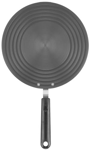 Diffuseur de chaleur pour cuisinière à gaz, plaque d'adaptation en aluminium épais de 6 mm, réducteur de flamme, plaque de cuisson avec poignée de retrait pour électrique (28 cm)