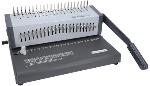 Bindungsmaschine, Kammbindungsmaschine 21 Löcher Buch, Punch 18 Blätter, Binden von 250 Blättern, Leichtem Griff für A4 A5 -Buchstabengröße, Bindungsmaschinen