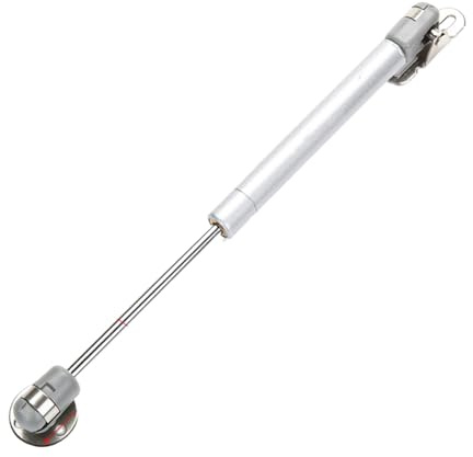 4 Stück Gasfederscharniere für Schranktüren, 6–15 kg, hydraulische Scharnierstrebe für Küchenschränke, Deckelstützen, Boxen, Möbelbeschläge (6 kg (60 N) (13 lb)/Silber)
