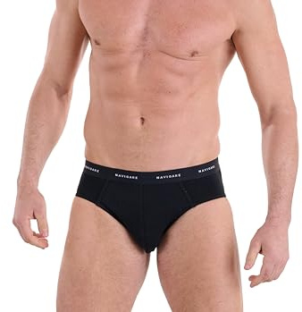 Slip Uomo – Pack da 6 – Jersey Cotone Elasticizzato – Nuova Collezione 2025 – Bianco/Nero/Assortiti