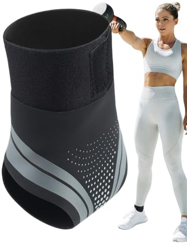 Generisch Sports, cavigliera, supporto per caviglie, manicotti a compressione della caviglia, maniche elastiche a compressione per corsa, basket, calcio, escursionismo