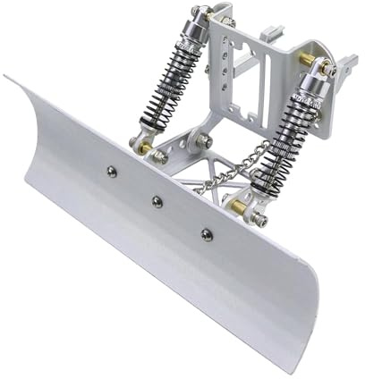 TTETTZ 1/18 RC Metal Snow Plow Spare Parts, RC Vehicle Snow Sweeping Tools for TRX4M, Accessories, Silver