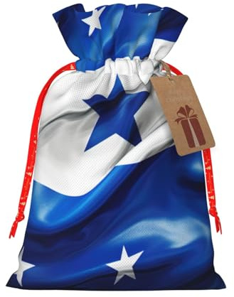 Bolsas de regalo con cordón de Navidad con estampado de bandera de Honduras, saco festivo de Navidad, fiesta de cumpleaños, embalaje de regalo