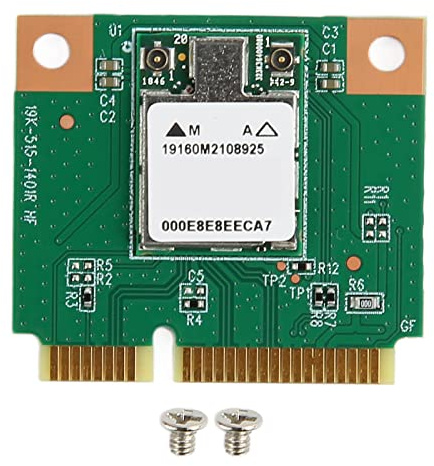 Fyearfly Tarjeta WiFi de doble banda 2.4GHz 5GHz, BT 4.1 Mini PCIe, adaptador de red inalámbrico de 1200 Mbps, conectividad perfecta, diseño compacto