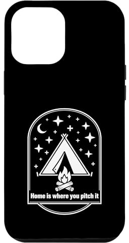 Design Graphique Home is Where You Pitch It Camping Night Coque pour iPhone 12 Pro Max