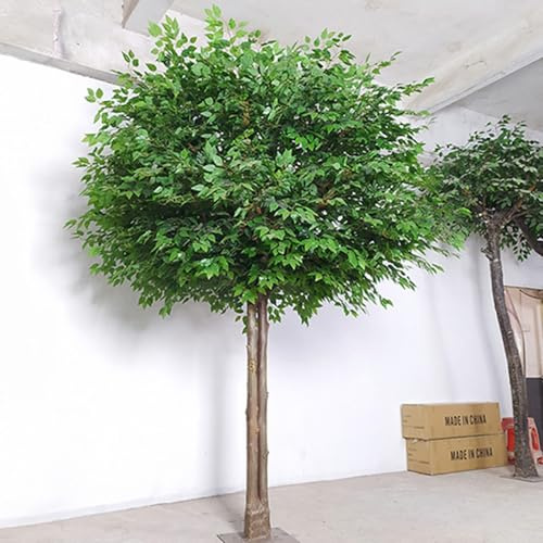 Glenmi Albero di baniano Artificiale - Pianta Finta con Foglie di Seta, Non appassisce mai, Facile da Curare e Senza annaffiature, Perfetta for illuminare Il Soggiorno(2m*2m)