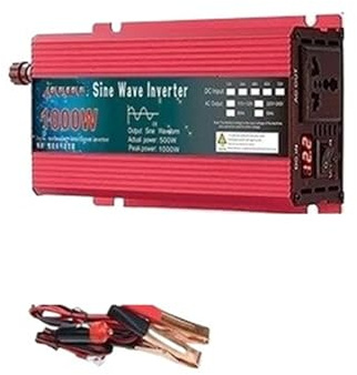 Convertisseur Convertisseur Puissance Solaire 12V 24V 220V 110V 1000W 1600W 2000W 3000W Onduleur Onde Sinusoïdale pour Transformateur LED Onduleur(1000W,12V,110V 60HZ)