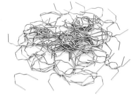 2-in-1 Saldatrice Plastica 100 pezzi di graffette pretagliate da 0,8 mm per riparazione paraurti auto, kit per saldatura, 3 tipi disponibili(Style 1)