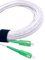 Elfcam® - Câble/Rallonge Fibre Optique (Orange SFR Bouygues) - Jarretière Simplex Monomode SC-APC à SC-APC - Blindage et Connecteur Renforcée - Perte Très Fiable - Blanc, 15M