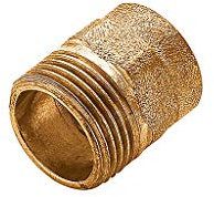 Raccordo Manicotto Dritto Bronzo 3/4 X 28 A Saldare Maschio Frabo