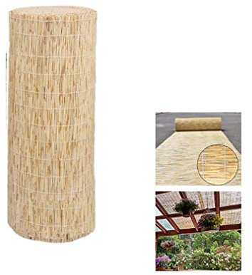 Schilf Zaun,Schilfrohrmatte,Sichtschutz, umweltfreundlicher Gartenzaun, Pflanzenschutz, Wohnkultur, Außenjalousien, für Terrasse, Galerie, Balkon, Terrasse