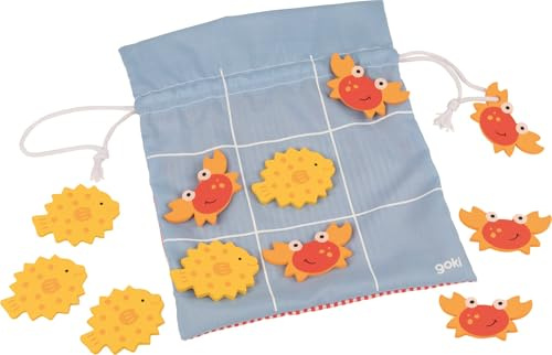 GOKI - Tic TAC Toe Geschicklichkeitsspiele, Mehrfarbig (56771)