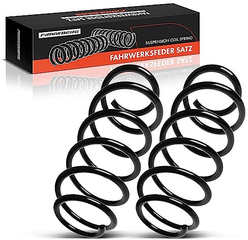 Frankberg 2 muelles de suspensión para eje trasero compatible con W169 A150 A160 A170 A180 A200 2004-2012