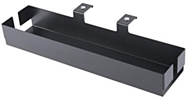 K&M 18808 Kabel-Organizer für Omega - Schwarz, Aluminium - praktische Erweiterung zur Aufnahme von Kabeln & Co.