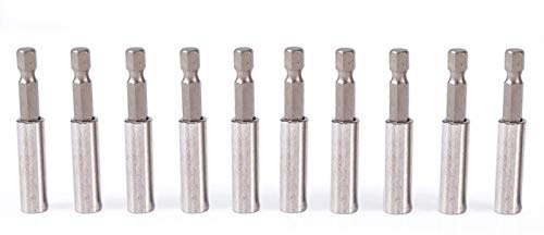 Portapunte Magnetico,10 Pezzi Porta Punte Magnetico, 6,3 mm, 1/4 di Pollice Bussole per Avvitatore, Magnetici per Avvitatore Magnetici Scanalatura a Cambio Rapido per Trapano a Mano Elettrico