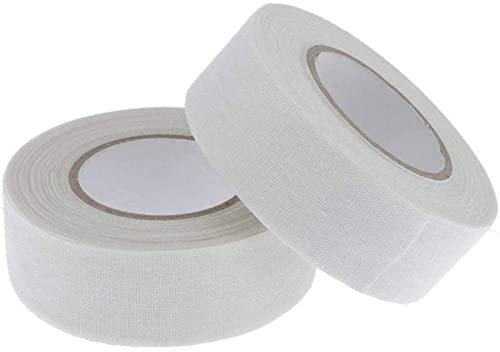 U/ D 2 Rollen Hockey-Griffband für Eishockeyschläger, auch ideal für Baseballschläger, Feldhockey, Badminton, Tennisschläger und mehr (weiß)