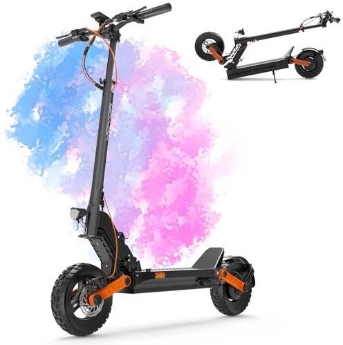 JOYOR S5 E Scooter mit Straßenzulassung, Reichweite 35–50km, 48V13AH-Batterie, Stoßdämpfung der Vorder- und Hinterradaufhängung, Faltbarer Elektroroller, 10-Zoll-Offroad-Reifen