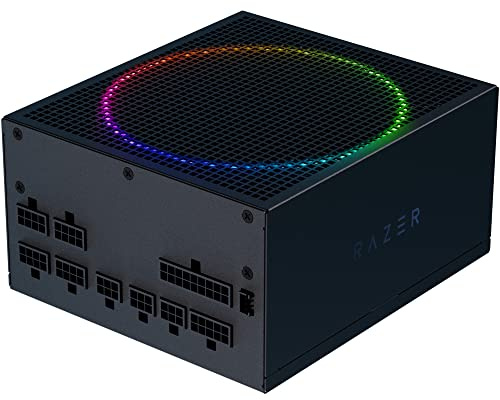 Razer Katana Power Supply aRGB PSU: Silent, Powerful aRGB 140mm PWM Fan - Chroma aRGB - Modular by Design - 80 Plus Platinum Rated - Zero RPM Mode - 850W