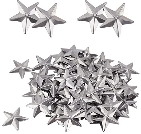 GORGECRAFT 100St 1 Verzinkte Mini-ScheunenStrne Aus Metall Im Vintage-Stil Rustikaler Strn Dreidimensionaler WeihnachtsbaumStrn Zum Aufhängen Wand Feiertagskranz Dekoration Handgefertigtes Zubehör