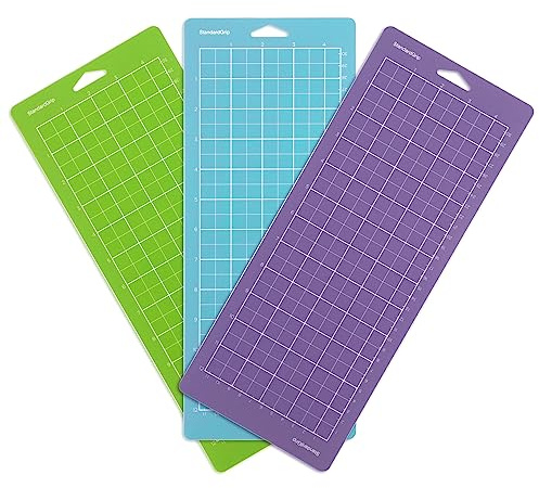 Vinyl Cutting Mats for Cricut - Vinyl Maker and Explore Cutting Machines, Sticky Non-Slip Durable Craft Mat, Replacement Accessories for Cutting Machine (MixedGripJoy-3pcs)