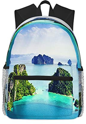 Reiserucksack für Jungen, Mädchen, Kinder, Yao-Inseln, Thailand, Rucksäcke, Kinder, Schultasche, Büchertasche, Tagesrucksack für Männer und Frauen