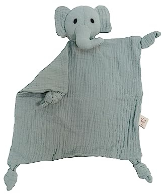 Kaiser 65231 Elefant Schnuffeltuch Muslin (Slit Green)