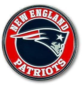 New England Patriots NFL Metal 3D Team Emblem by FANMATS – All Weather Decal for Indoor/Outdoor Use-Easy Peel & Stick Installation on Vehicle, Cooler, Locker, Tool Chest- Unique Gift for Football Fan