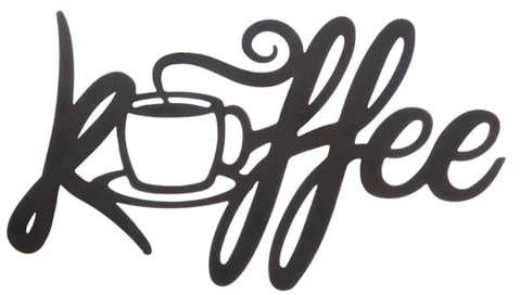GILDE Wandrelief Kaffee Metallschild Kaffeebar Espressobar Café Dekoschild Küchendeko Metalldeko