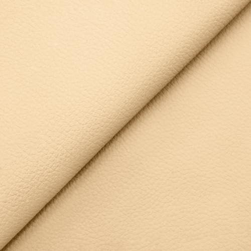 DESHOME Cloe - Ecopelle al metro Similpelle Finta pelle Idrorepellente Tessuto Stoffa in Ecopelle h 140 cm per rivestimento sedie, divani, cuscini, tappezzeria, borse 1 metro Beige
