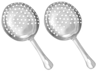 COCKTAIL7 Julep - Colino da cocktail professionale in acciaio inossidabile, set di 2 pezzi Julep Strainer filtro accessorio barista materiale bar