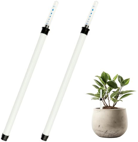 FERCAISH 2 Stück Wasserstandsanzeiger Pflanzen, Giessanzeiger Zimmerpflanzen, 36cm Gießanzeiger, Kunststoff Wasseranzeiger, für Gartenarbeit Topfpflanzen
