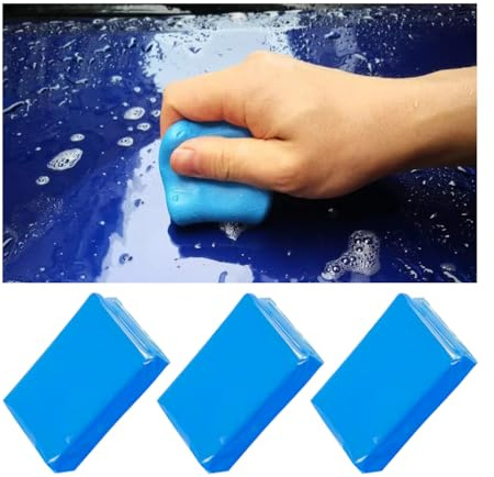 Adunsiaoto 3 Stücke Cleaning Clay Car Clay Bar, Auto Reinigung Und Detailing Magic Clays Bar, Automotive Cleanings Clay, Auto Reinigungs Ton Zum Polieren Waschen Wachsen Und Entstauben Autoteiles