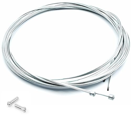 myBESTbike - Schaltinnenzug Universal-Schaltzug 1,2 mm mit Endkappen für Fahrrad-Rennräder