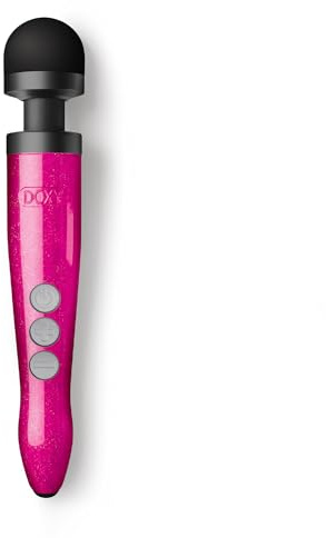 Premium Sexspielzeug: Doxy Die Cast 3 Wiederaufladbare Magic Wand Vibratoren für Frauen; Premium Magic Wand Massagestab für Frauen - Heisses Rosa