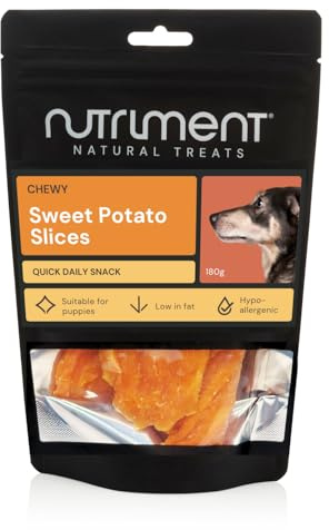 Natural Treats Sweet Potato Slices for Dogs (1pack-180g) Healthy Grain Free High Protein Hypoallergenic Dental Chew Treats