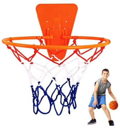 Generic - Panier de basket-ball mural - Taille 7 - Cerceau de basket-ball à suspendre - Convient pour le basket-ball silencieux n°3/5/7