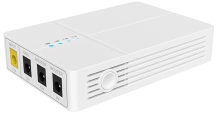 Yangers 27W Mini UPS Uninterruptable Power Supply UK, 7800mAh Li-ion Portable Battery Backup Power device home power bank with Multi DC Output 9V 12V for ONU BT WiFi Router Modem Camera Alarm