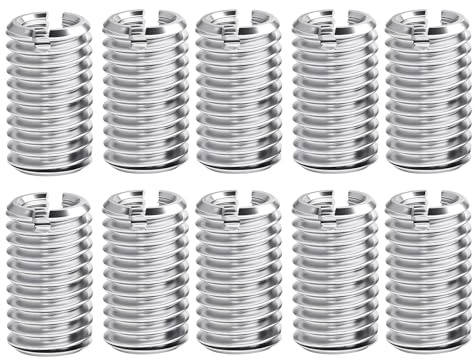 ARYIMYDP 10 piezas Insertos roscados M10 a M8 x 15 mm, Resistentes Corrosión, Antioxidantes, Robustos y Duraderos, Casquillos Roscados para Proyectos de Mobiliario, Automóviles y Aparatos Mecánicos