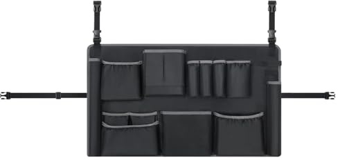 Cubo de basura Can Cleaning Bag - Almacenamiento, portasuministros | Organizador de herramientas de mantenimiento con bolsillos para contenedores de basura industriales, equipo de mantenimiento para