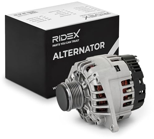 RIDEX 4G0712 Lichtmaschine 120A Generator LiMa 14V Alternator mit Riemenscheibe Kompatibel mit RENAULT KANGOO KC0/1 7700431941 7700431943 8200064685