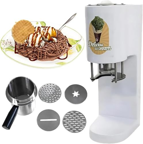 Ice Cream Spaghetti Press Machine,Noodles Ice Cream Machine,Commercial Ice Cream Machine, Straightforward,For Gelato & Dessert Shops