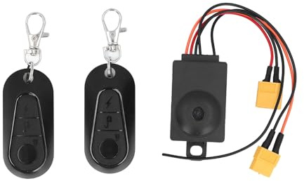 Stylebest Bike Alarm,Burglar Alarm,with 2 Remote 36 to 70V Anti Theft Bike Security Alarm System for XT60 Output Port Battery Electric Bike Scooter
