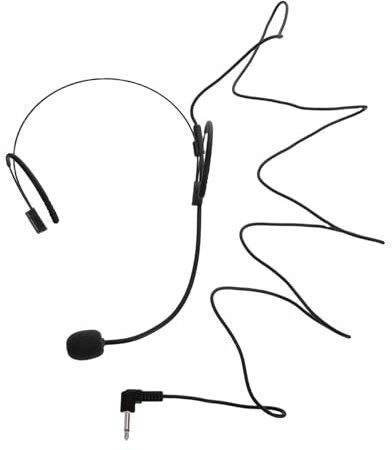 PRETYZOOM Mikrofon Kabelgebundenes Headset Unterricht und Präsentationen | Klare Klangübertragung, Kompakt und Bequem, Schwarz, für Lehrer und Reiseleiter, mit Kopftrage Stil
