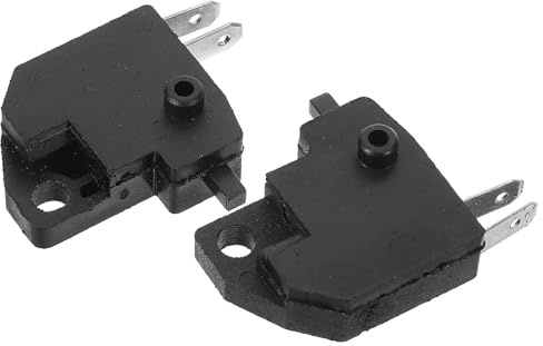 FUNOMOCYA Interruptor de Luz de Freno Delantero y Trasero para Motocicleta y Atv Compatible Kit de 2 Piezas Material Resistente para Uso Duradero Adecuado para Motos Quads y Scooters
