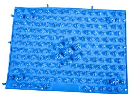 Qectial Alfombrilla de Acupresión para Masaje de Pies, Alfombrilla Sensorial, Cojín para Estar de Pie, Cojín para Los Dedos para Estar Sentado Durante Largos, Azul