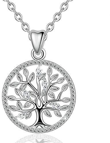 Silverhalsband Ekträd Pdant Natursmycken The Bride Birthday Party Best