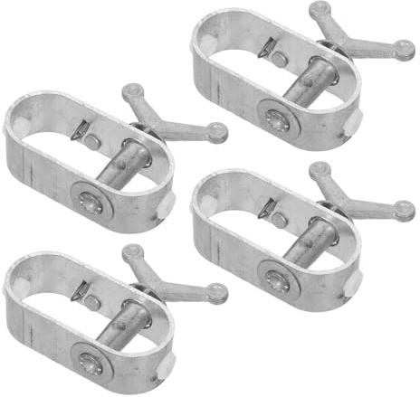 jojofuny 4 Piezas 4 Tensores de Alambre de Acero para Cercas y Cubiertas de Piscinas, Herramienta Tensora Multiusos Resistente Corrosión, Ajuste Rápido para Jardín y Exteriores